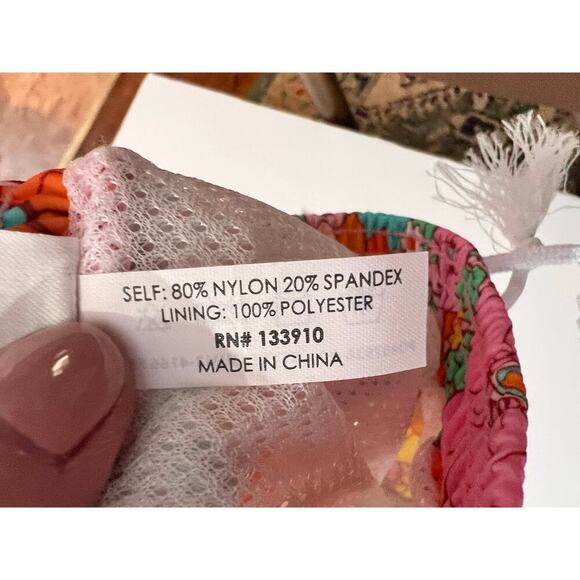 Mumu Mini Floral Pull On Elastic Waist Swim Short Multi Kids Size 3-6M NWT - Picture 4 of 5